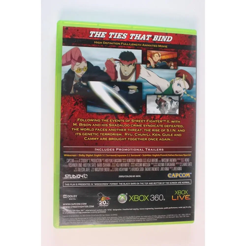 Street Fighter 4 IV The Ties That Bind (Xbox 360) Soundtrack box from collectors